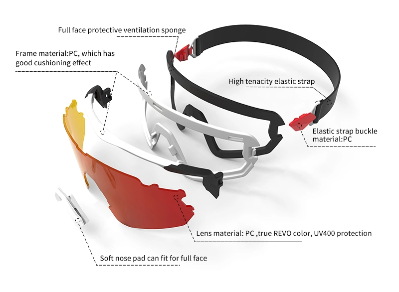 Sunok Brand New Replaceable Application Scenarios Sports Cycling Ski Glasses