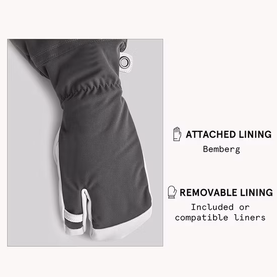 Gants de ski thermiques chauds pour sports de plein air imperméables d'hiver