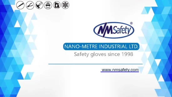 Nmsafety Spandex Nylon Palm Coated Micro Foam Nitrile Gant de sécurité pour les mains haute dextérité