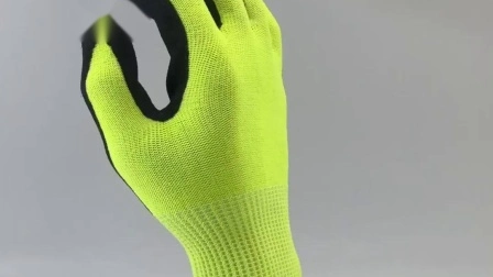 Nmsafety Foam Latex Solf Grip Gants de protection des mains de travail de jardin