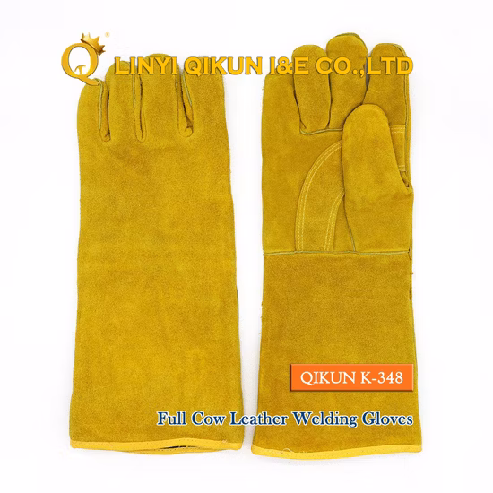 K-347 Full Cow Leather Working Safety Labor Protéger les gants de soudage industriels